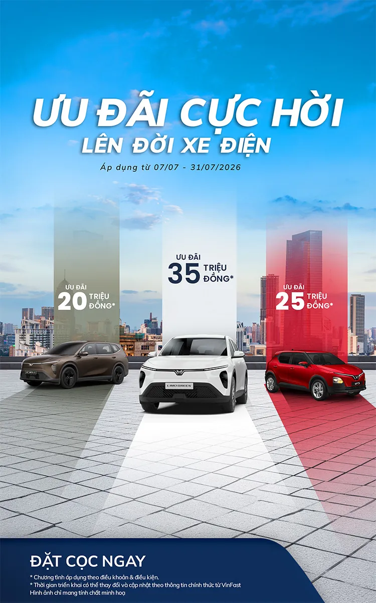 Ưu đãi cực hời lên đời xe điện VinFast - Giảm trực tiếp đến 35 triệu đồng